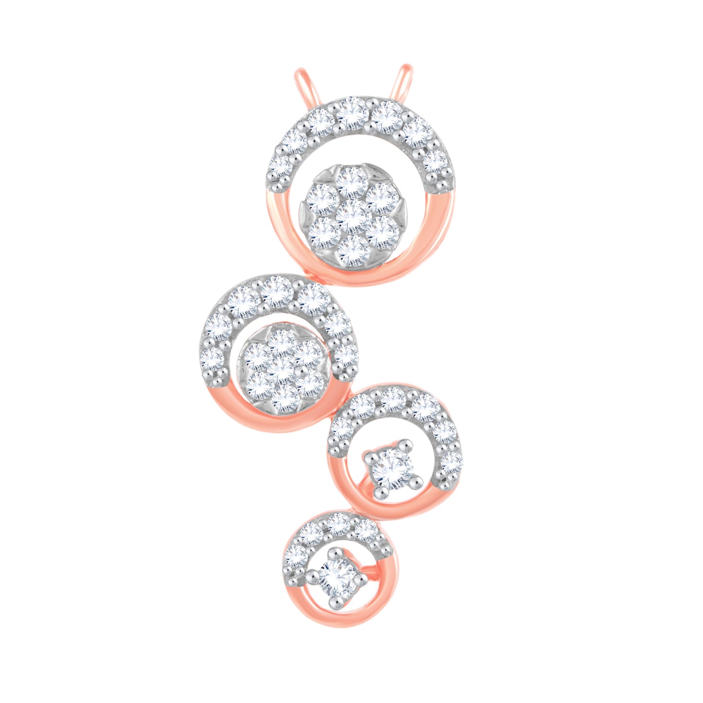 Diamond Mangalsutra Pendant for her in Rose Gold DTN22105