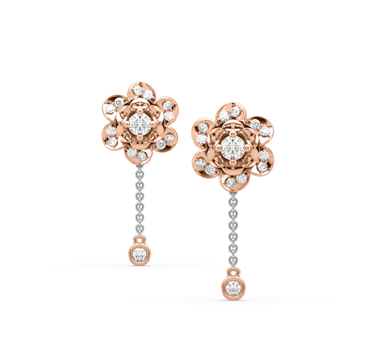 Ellie Flower Diamond Studs