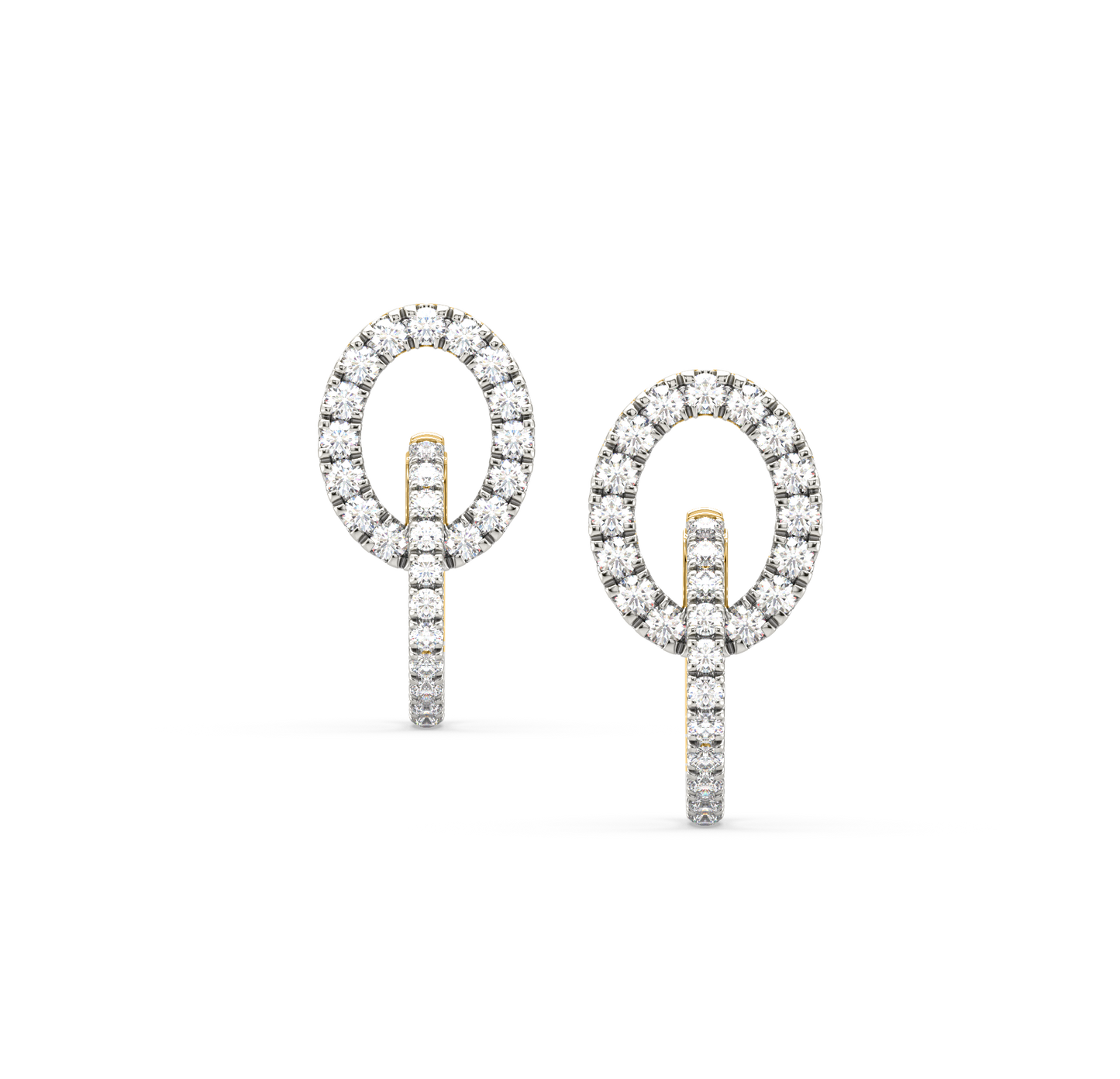 Kelly Diamond Double Hoop Earrings