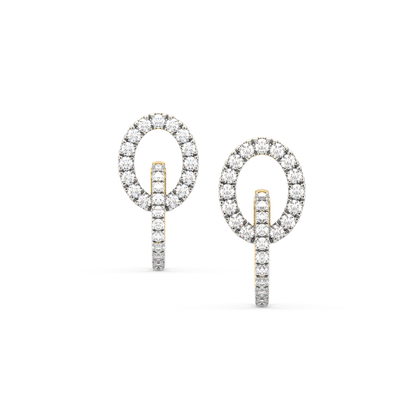 Kelly Diamond Double Hoop Earrings