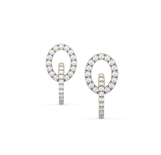 Kelly Diamond Double Hoop Earrings