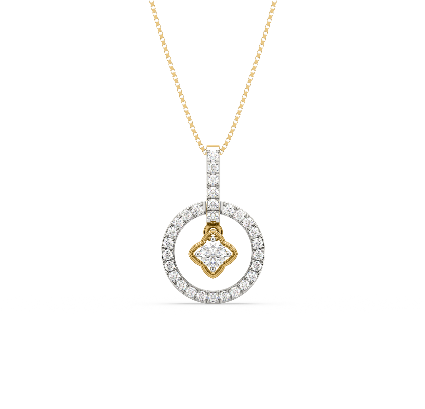 Mysteria Circle Diamond Pendant