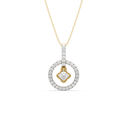 Mysteria Circle Diamond Pendant