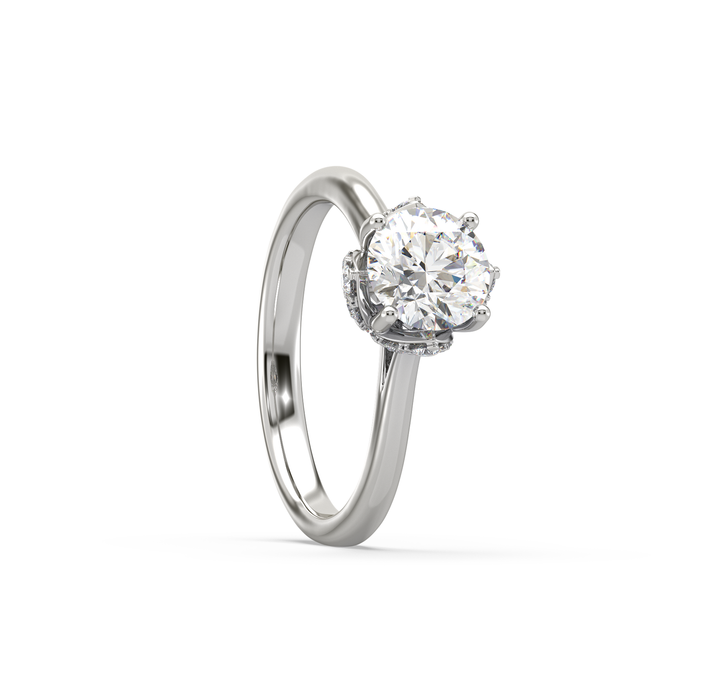 Carrie Raised Solitaire Ring