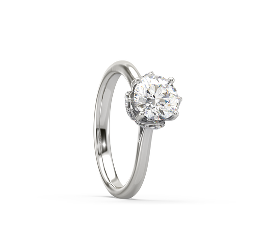 Carrie Raised Solitaire Ring