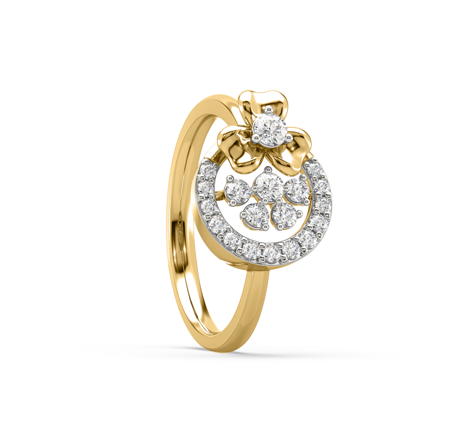 Flora Circular Diamond Ring