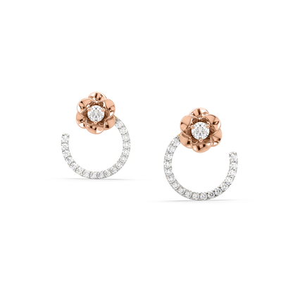 Jenna Flower Diamond Earrings