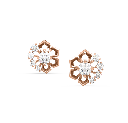 Enya Flower Diamond Studs