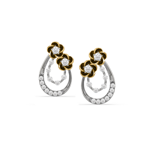 Belle Flower Diamond Studs