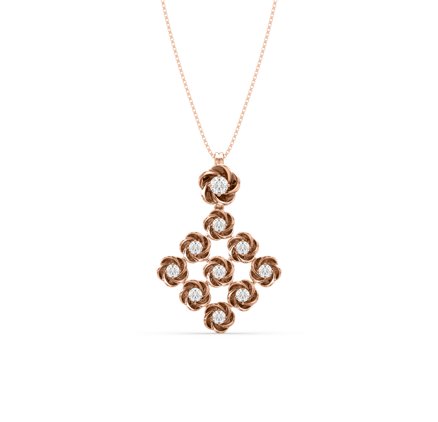 Zeba Flower Diamond Pendant