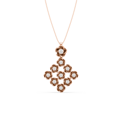 Zeba Flower Diamond Pendant