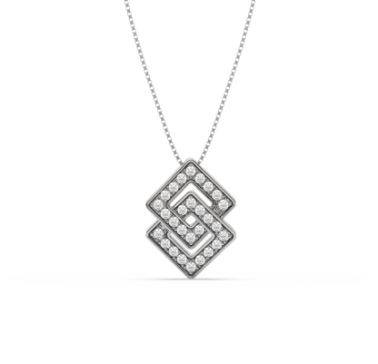 Dyra Geometric Diamond Pendant