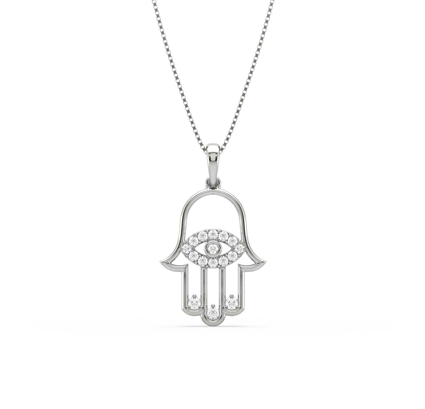 Alana Hamsa Diamond Pendant