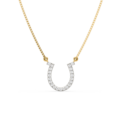 Allie Horseshoe Diamond Pendant