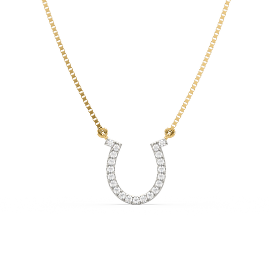 Allie Horseshoe Diamond Pendant