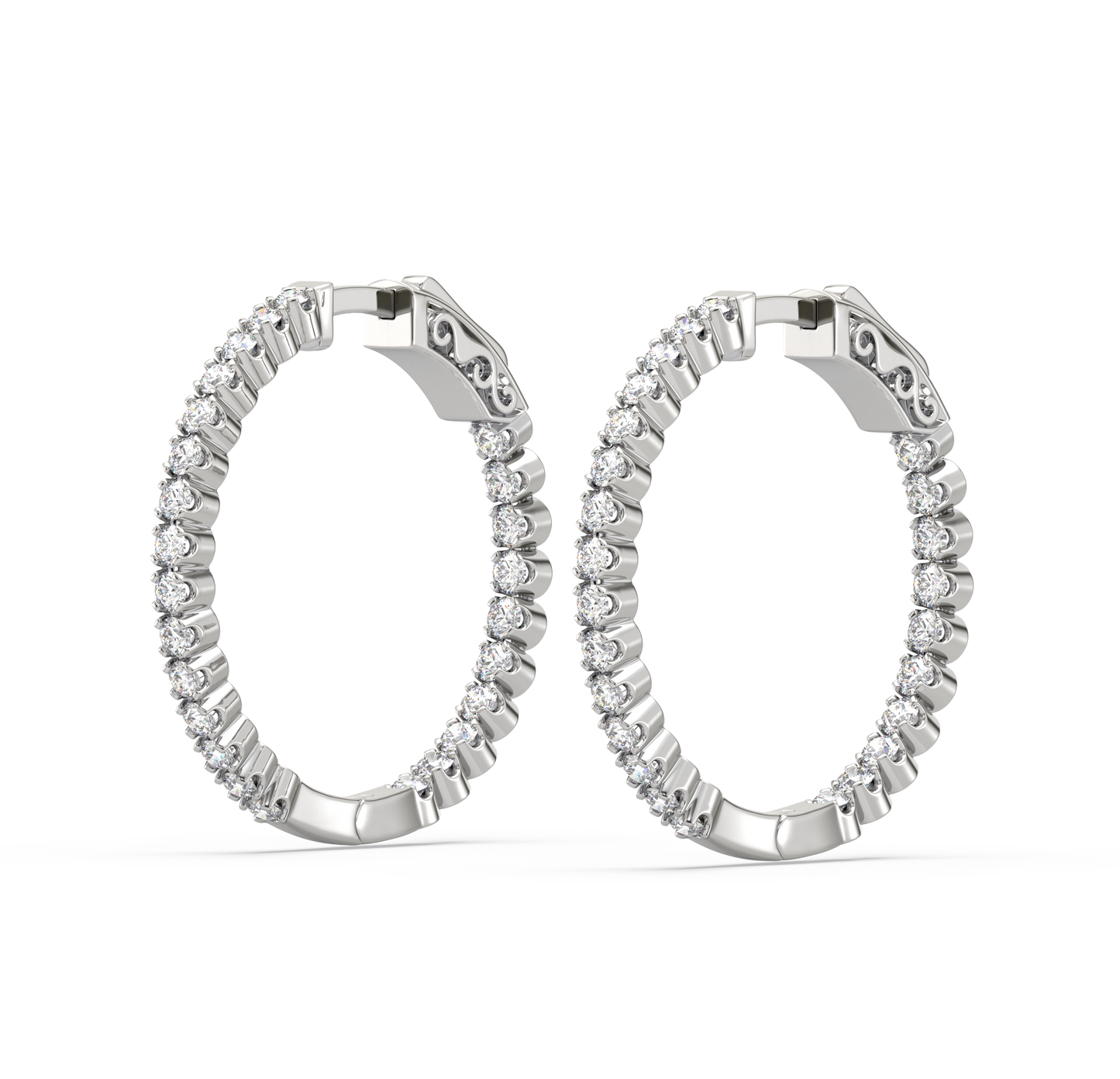 Nepa Diamond Hoop Earrings