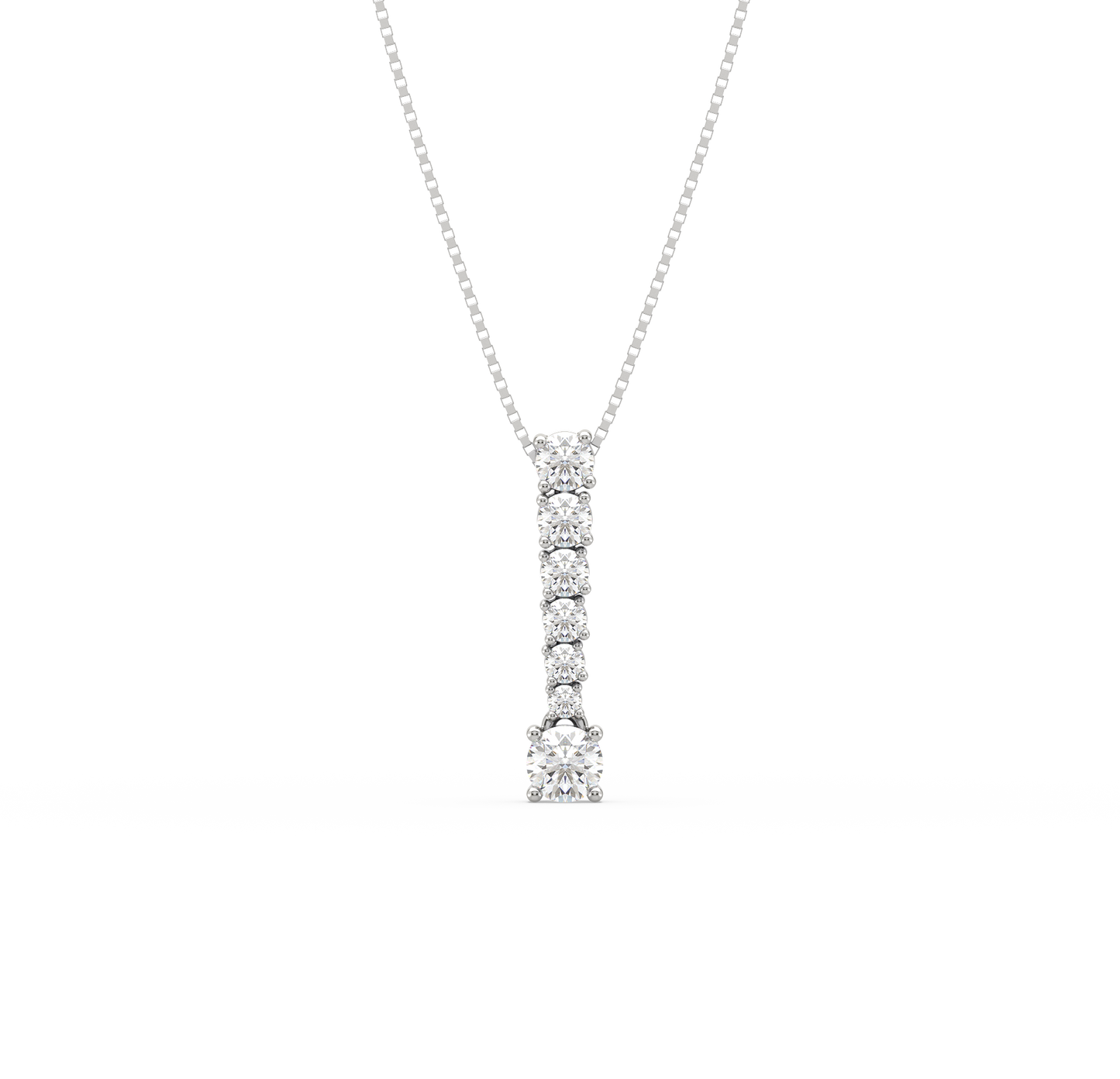 Catalina Linear Diamond Drop Pendant