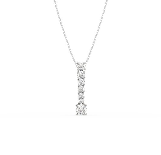 Catalina Linear Diamond Drop Pendant