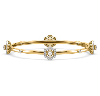 Leva Floral Diamond Bangle