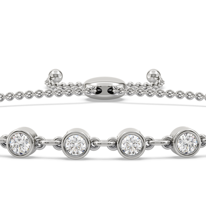 Versa Sparkling Diamond Adjustable Bracelet