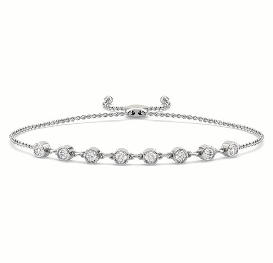 Versa Sparkling Diamond Adjustable Bracelet