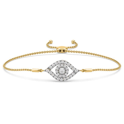 Suzie Evil Eye Diamond Adjustable Bracelet