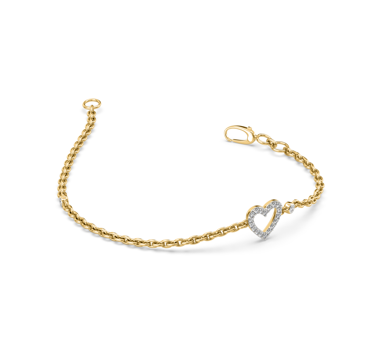 Ingrid Diamond Heart Bracelet