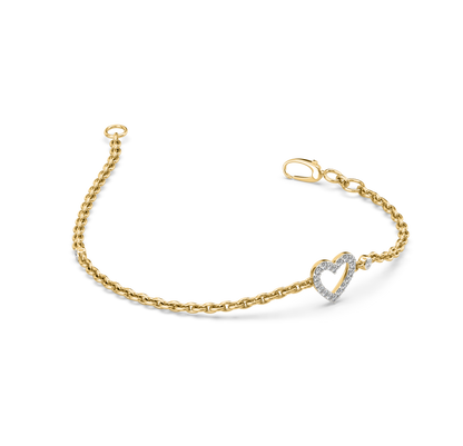 Ingrid Diamond Heart Bracelet