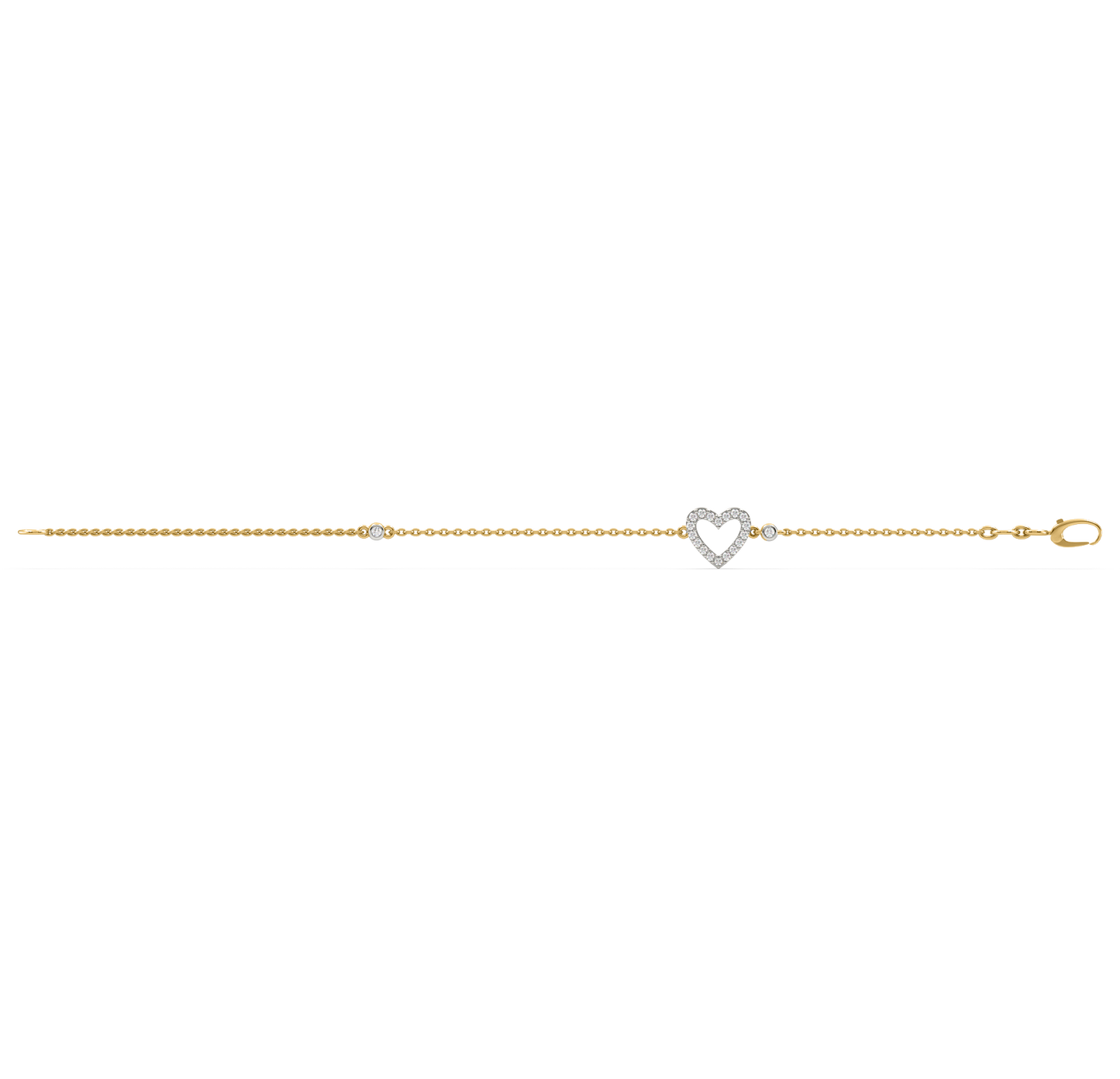 Ingrid Diamond Heart Bracelet