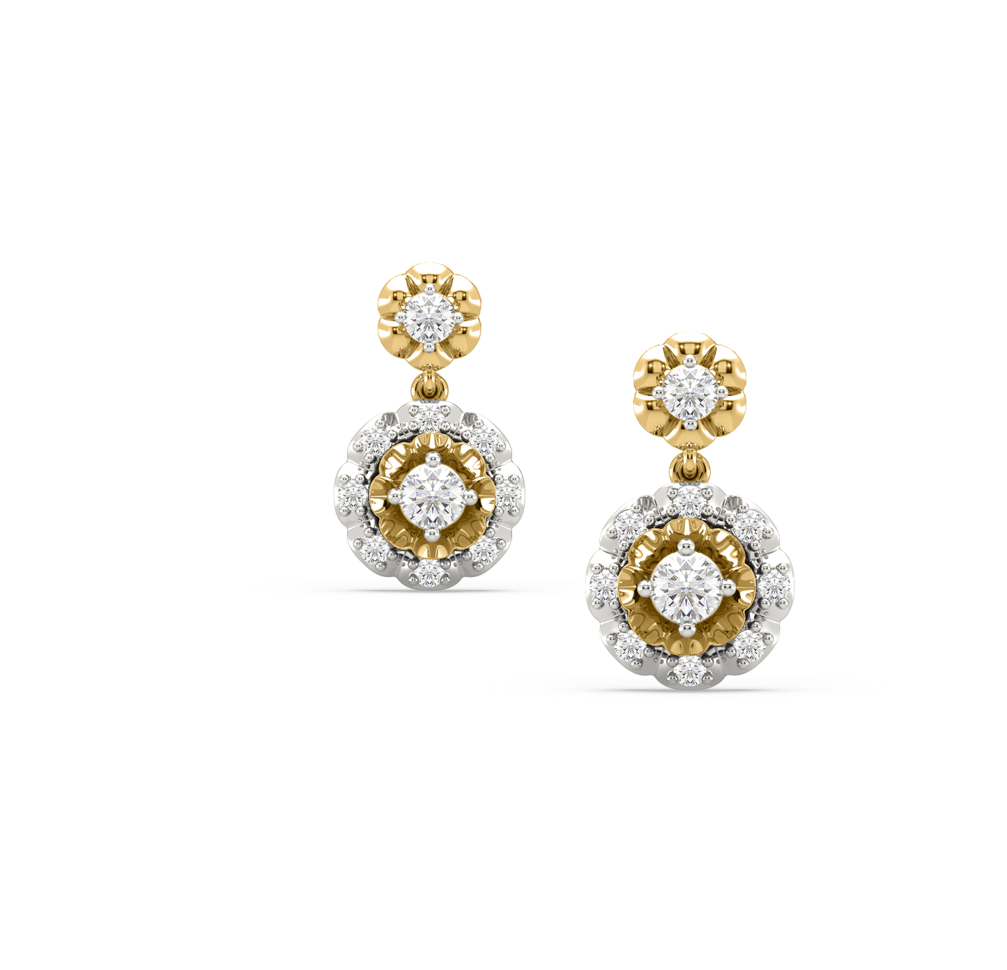 Eliana Flower Diamond Earrings