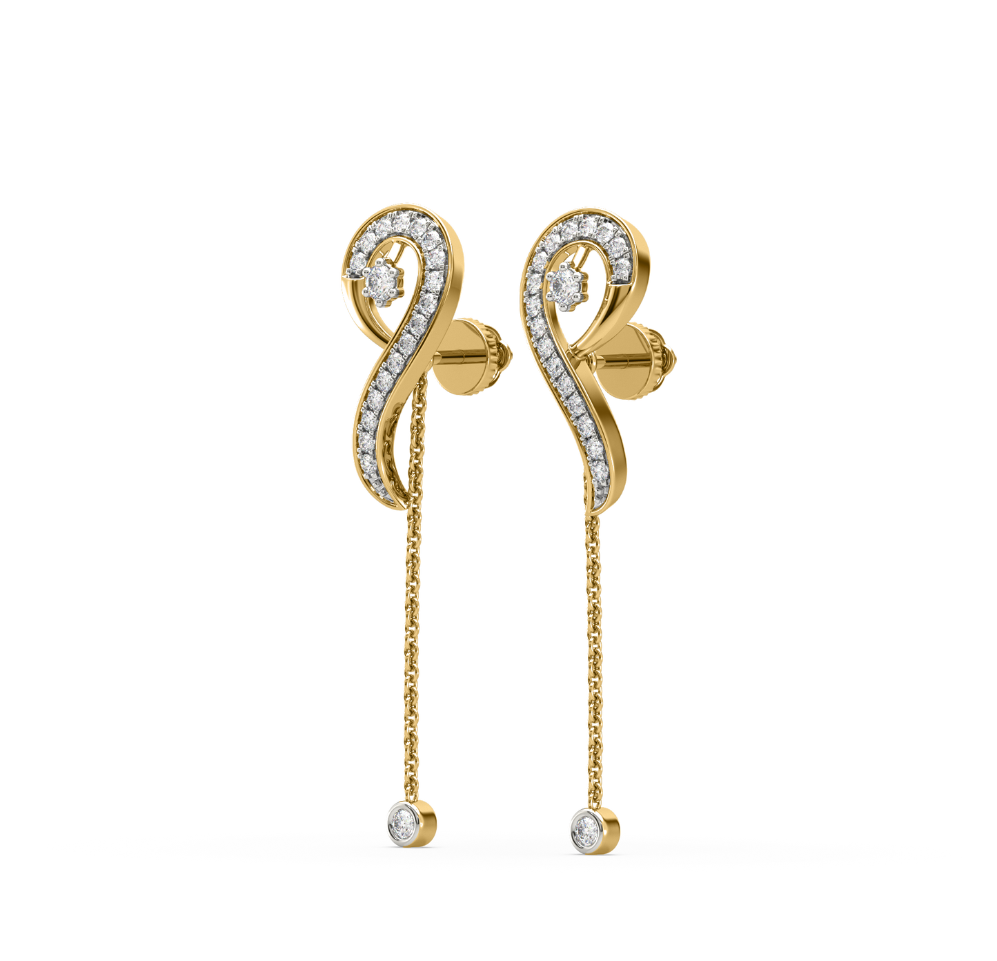 Anita Musical Note Diamond Earrings