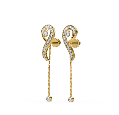 Anita Musical Note Diamond Earrings