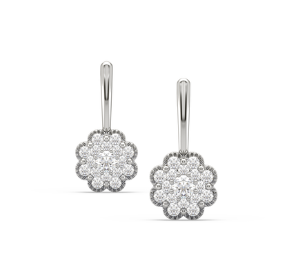 Darcy Flower Diamond Earrings