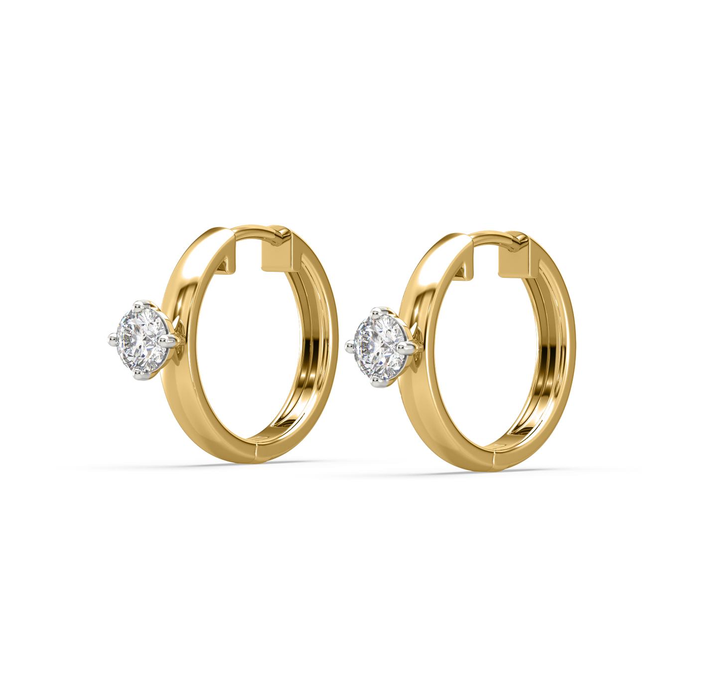 Ava Diamond Hoop Earrings