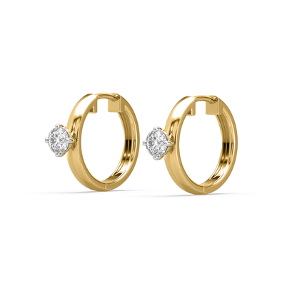 Ava Diamond Hoop Earrings