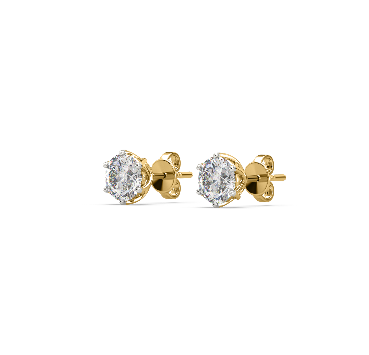 Alexe Solitaire Stud Earrings