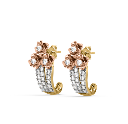 Eileen Flower Diamond Earrings