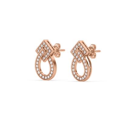 Jada Geometric Diamond Studs