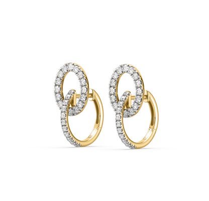 Kelly Diamond Double Hoop Earrings