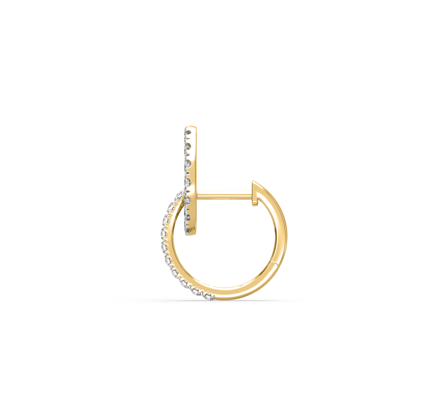 Kelly Diamond Double Hoop Earrings