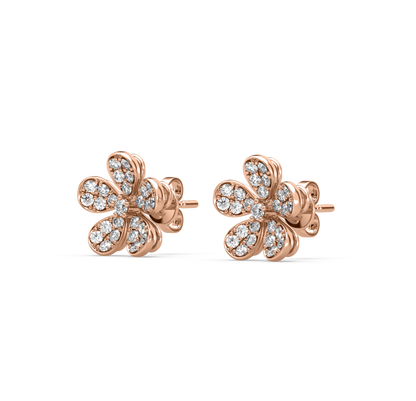 Lia Floral Diamond Earrings