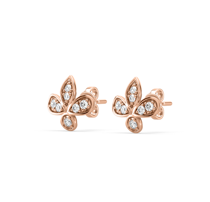 Leona Leaf Diamond Earrings