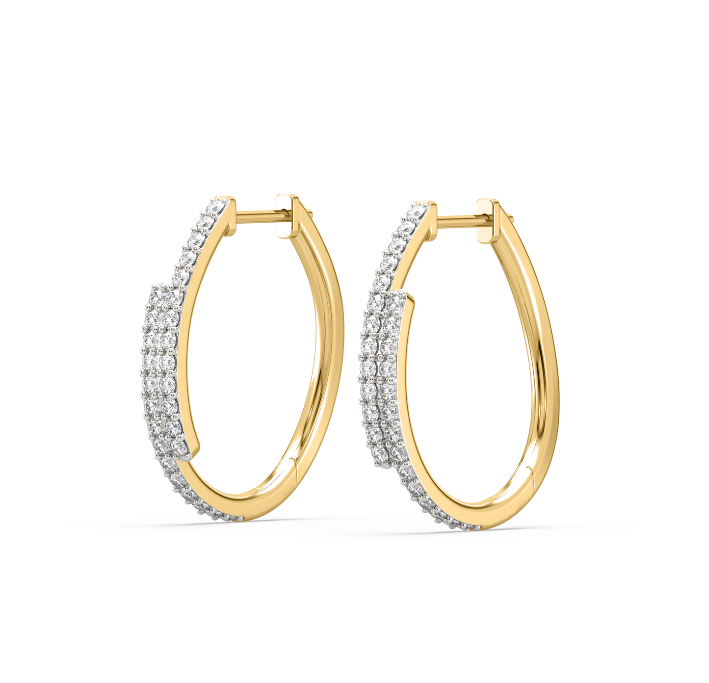 Daniella Diamond Hoop Earrings