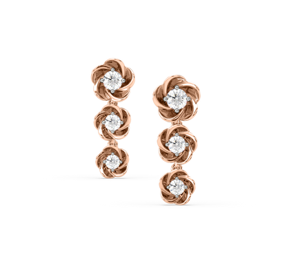 Alina Floral Diamond Earrings