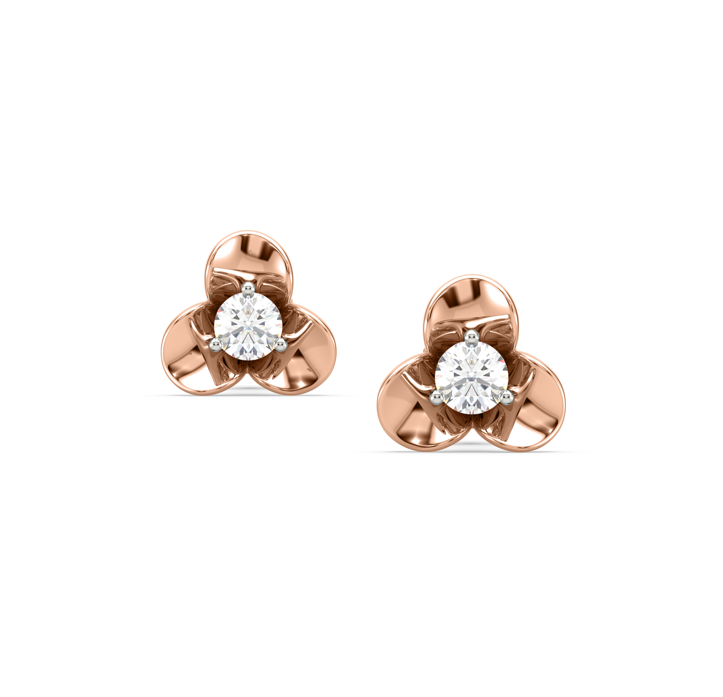 Larah Petal Kids Diamond Earrings