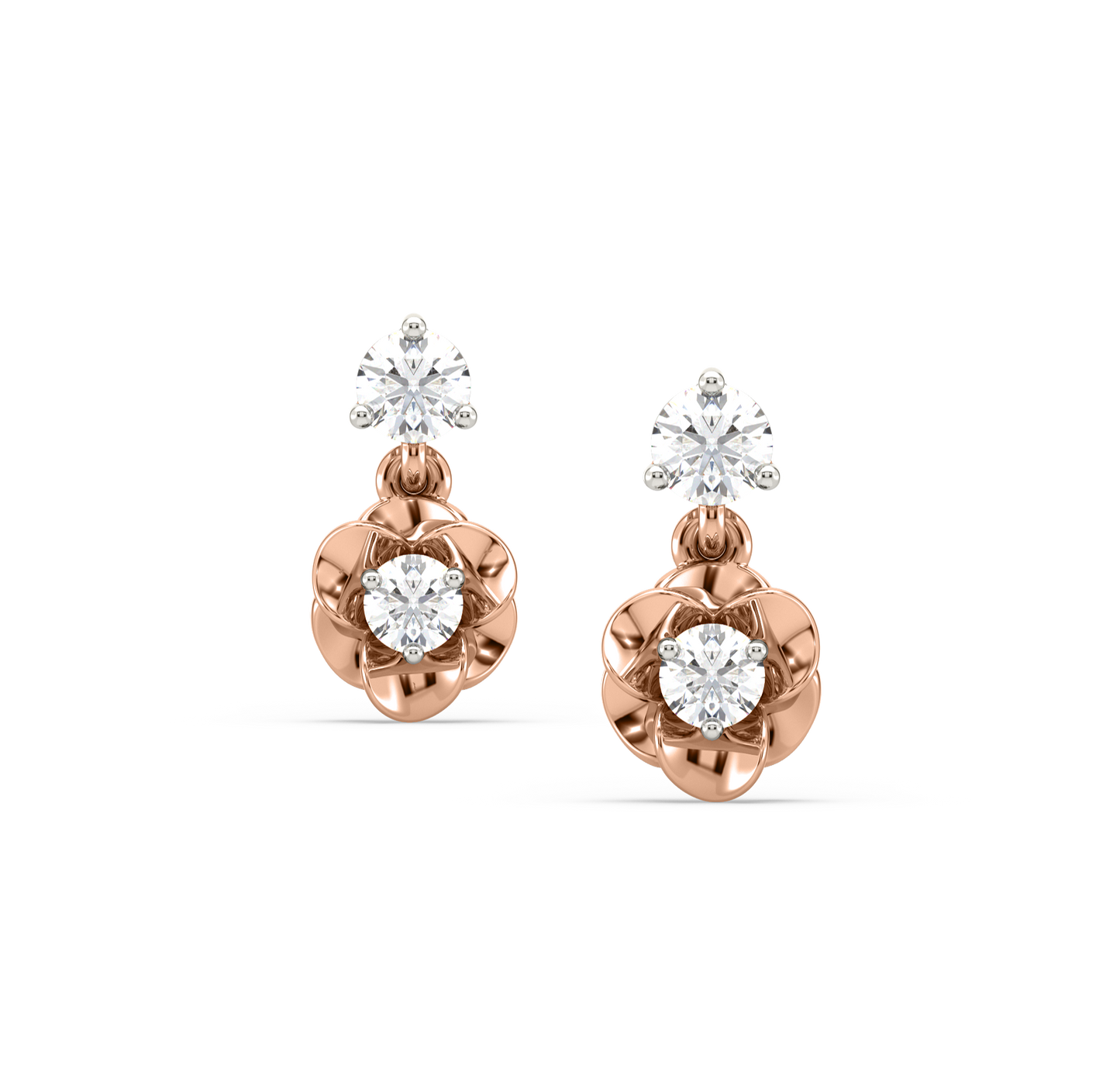 Marina Floral Diamond Earrings