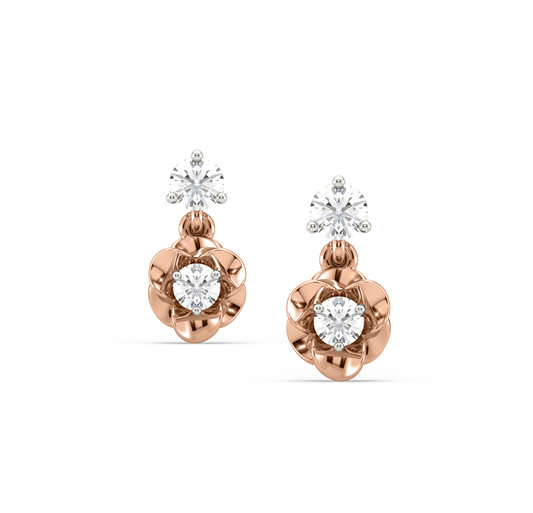 Marina Floral Diamond Earrings