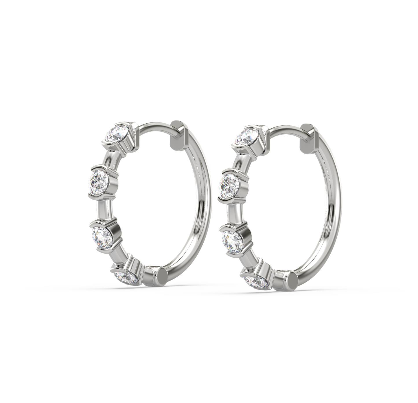 Alara Diamond Hoops Earrings