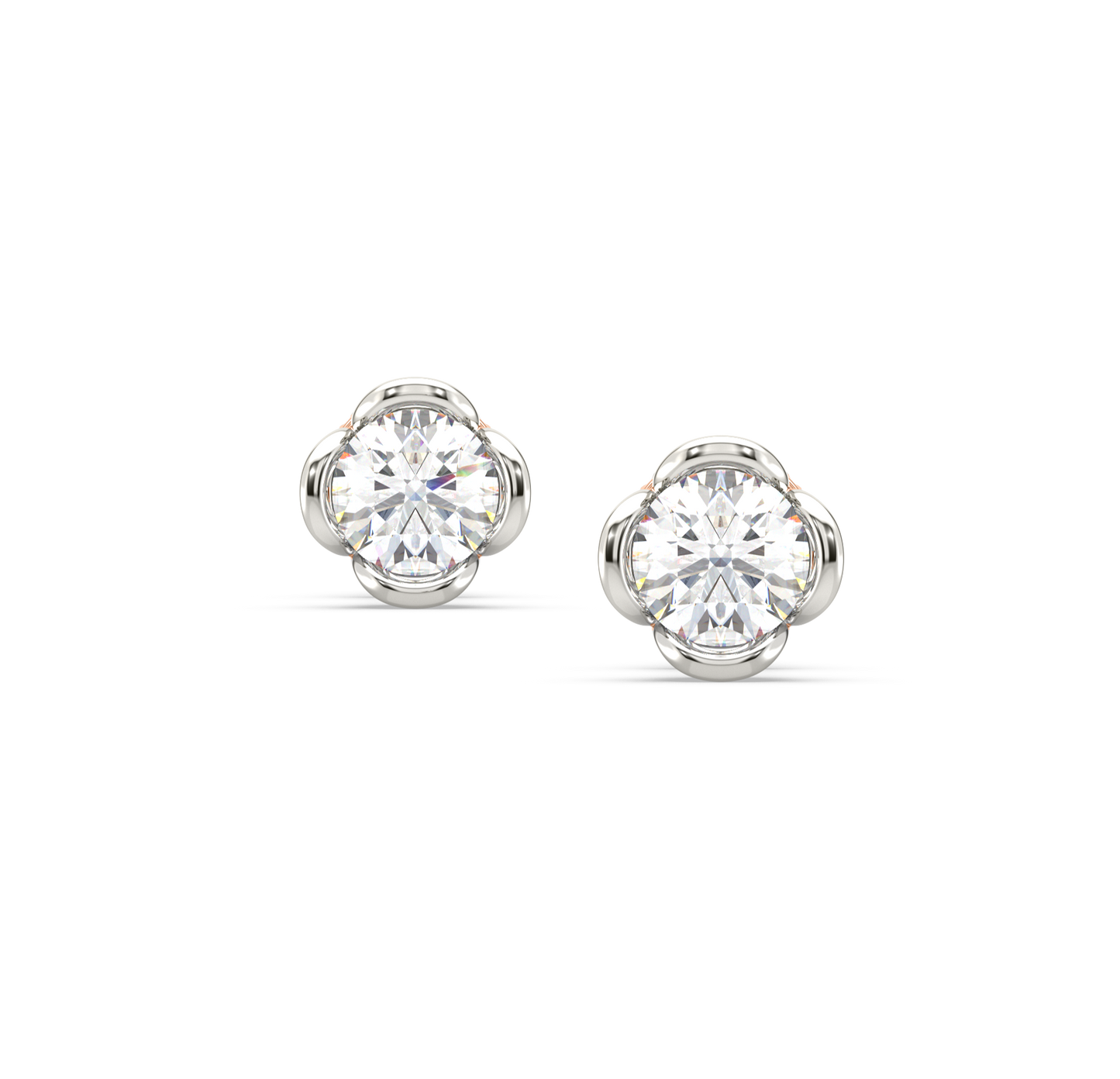 Ariah Floral Diamond Studs