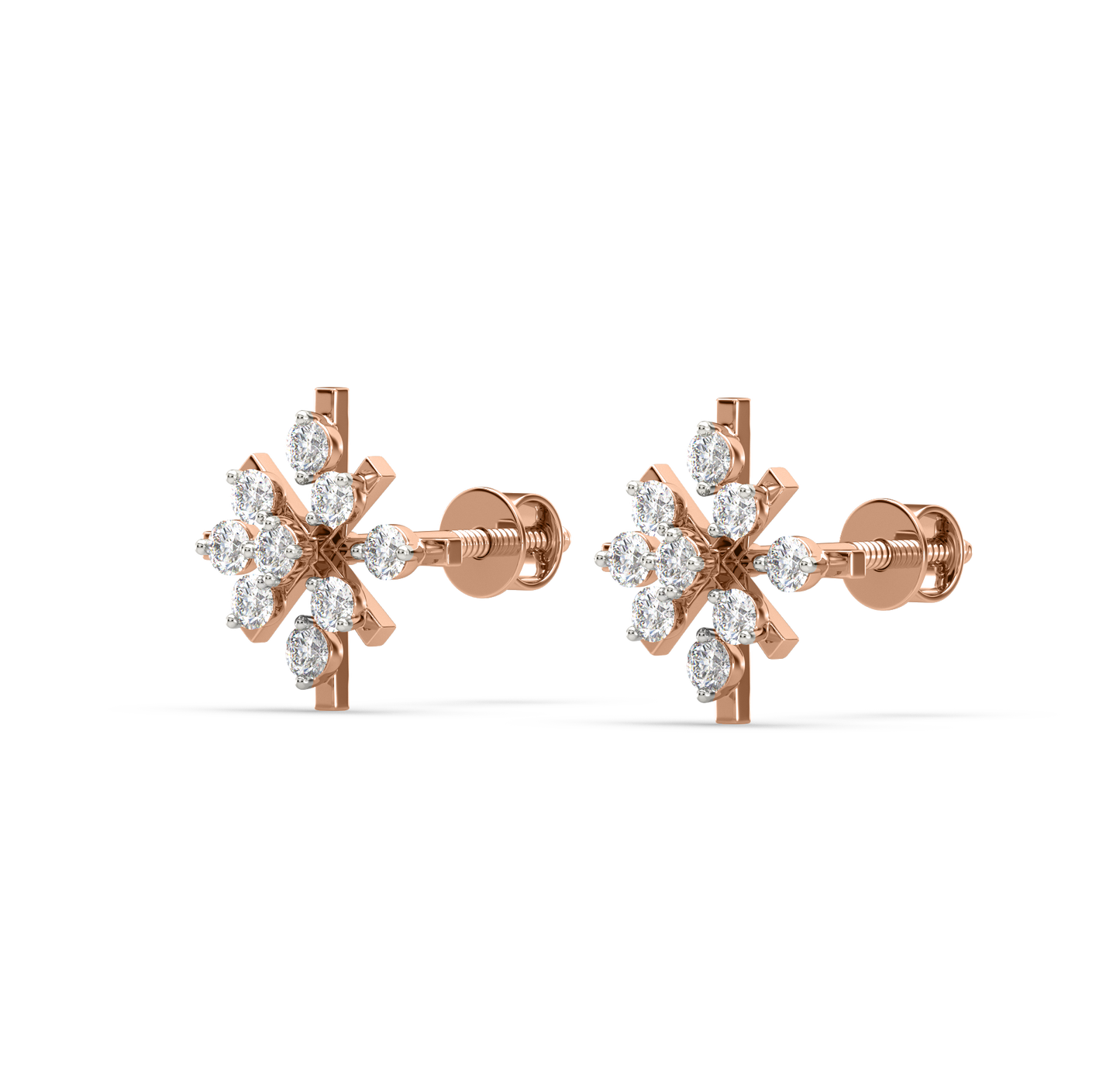 Inna Flower Diamonds Studs Earrings